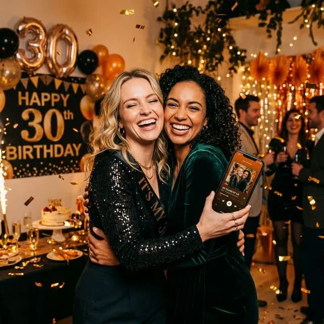 Prezent na 30. urodziny dla przyjaciółki – stwórzcie z jej życia muzyczny hit (i powspominajcie dawne czasy)