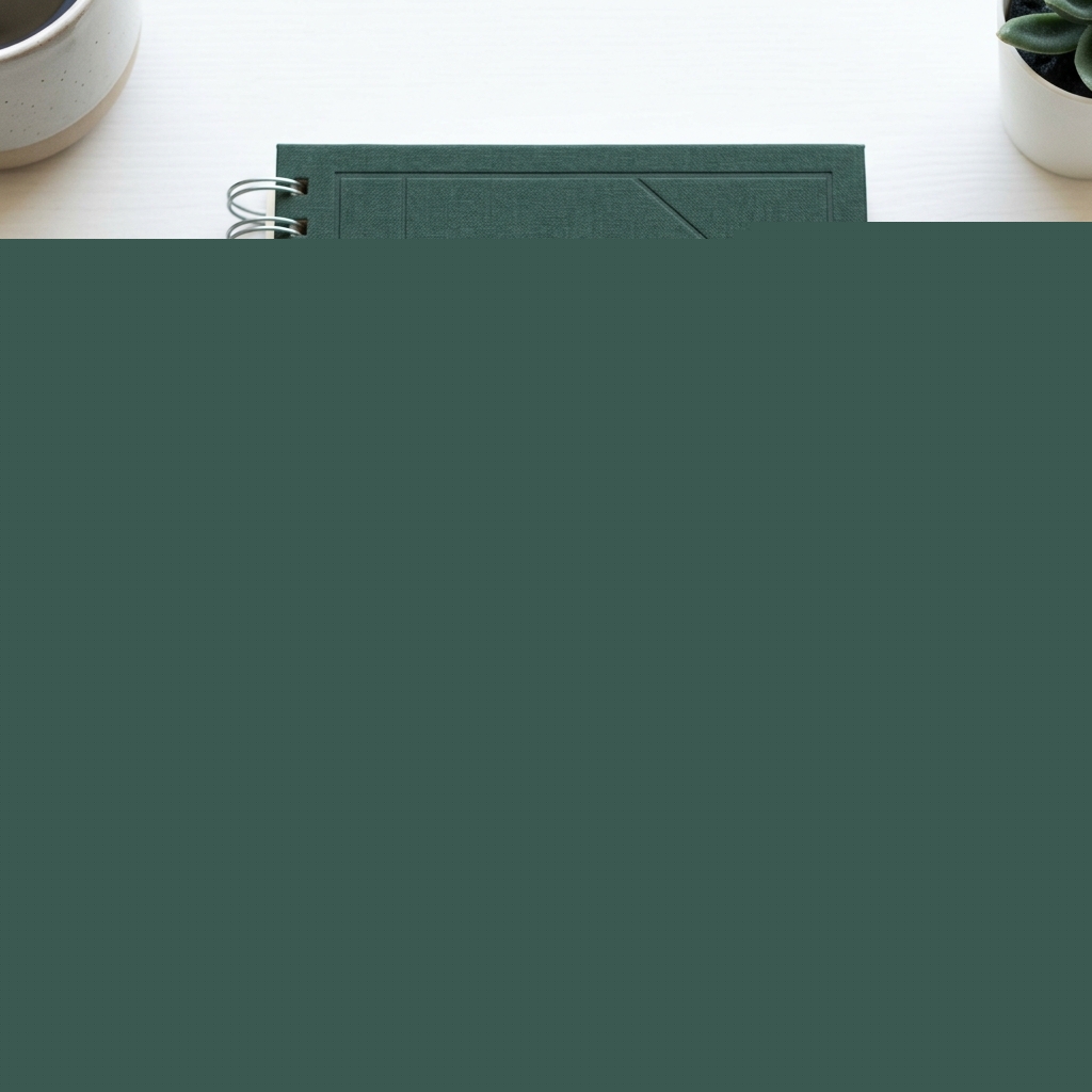 Okładka zeszytu lub planera z kodem QR dla nauczyciela