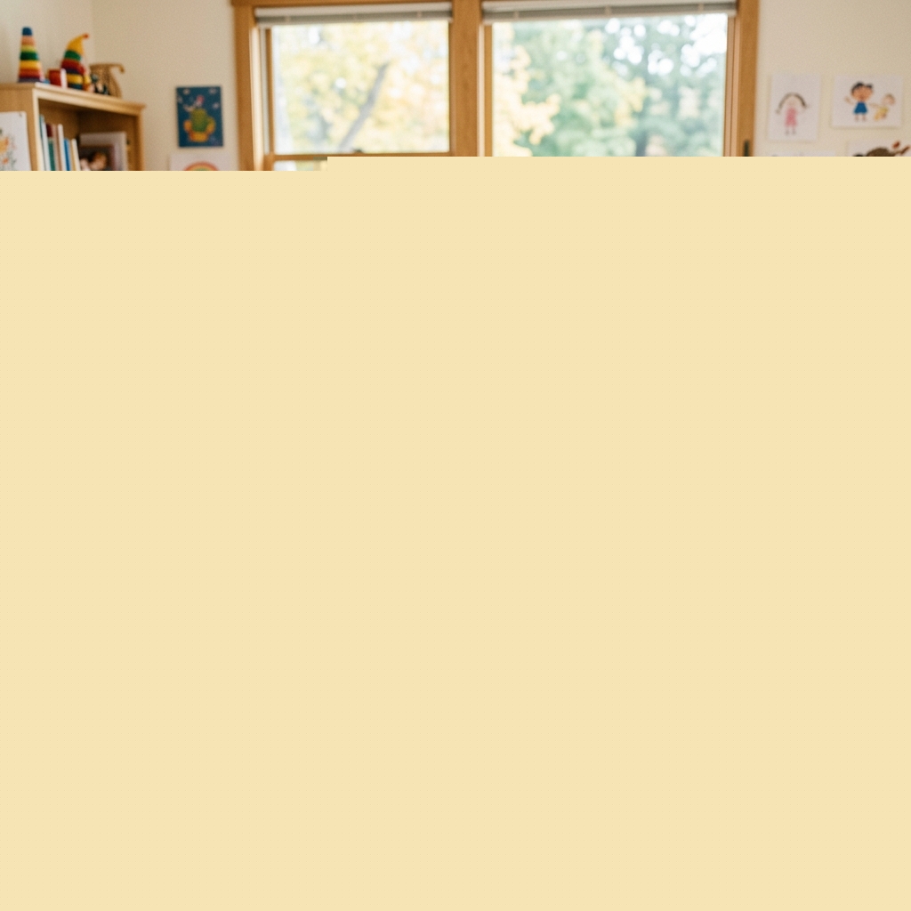 Wzruszona pani przedszkolanka słuchająca piosenki od swoich podopiecznych