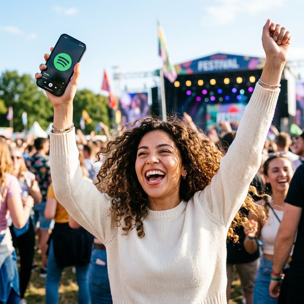 Piosenka na Spotify jako prezent
